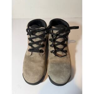 Danner Inquire Mid Boots Women’s 9M Gray Suede Vibram Waterproof Hiking 64507